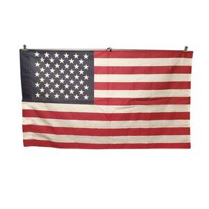 Annin American Flag Banner Style Sleeve 2.5' x 4' Polyester Cotton Made In USA